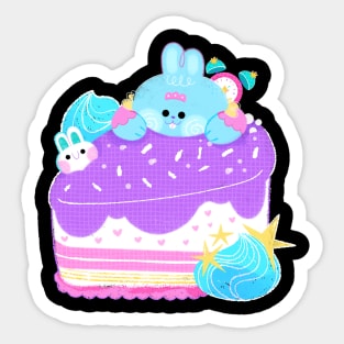 Bunny Cake Sticker